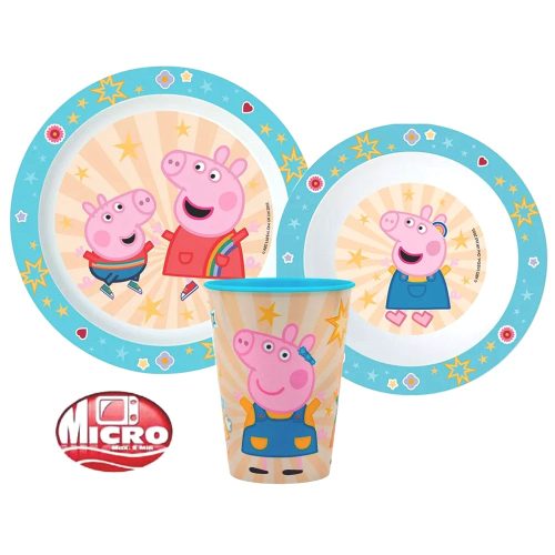 Peppa Malac mikrózható műanyag étkészlet