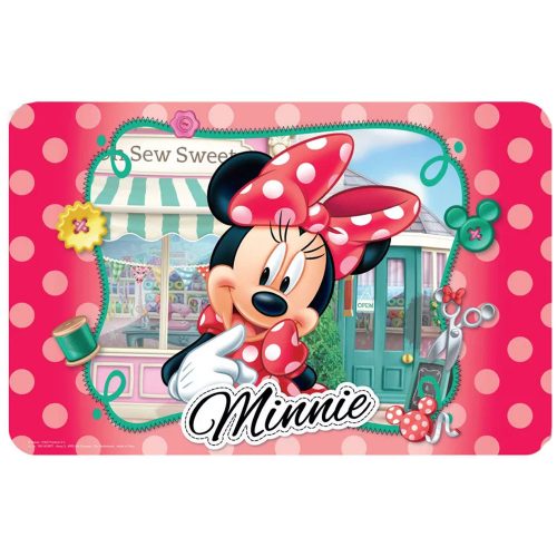 Minnie Egeres pöttyös tányéralátét