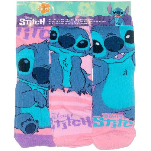 Stitch zokni 3 pár rózsaszín